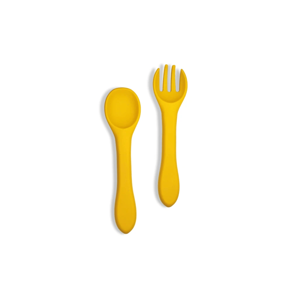Fork + Spoon Set (Mustard)