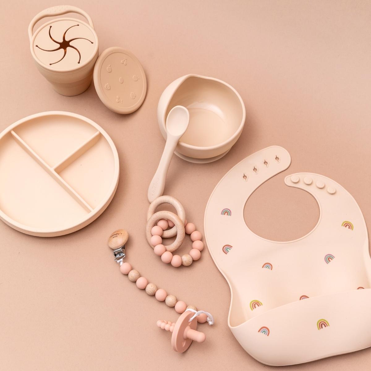Silicone + Wood Teether (Rose)
