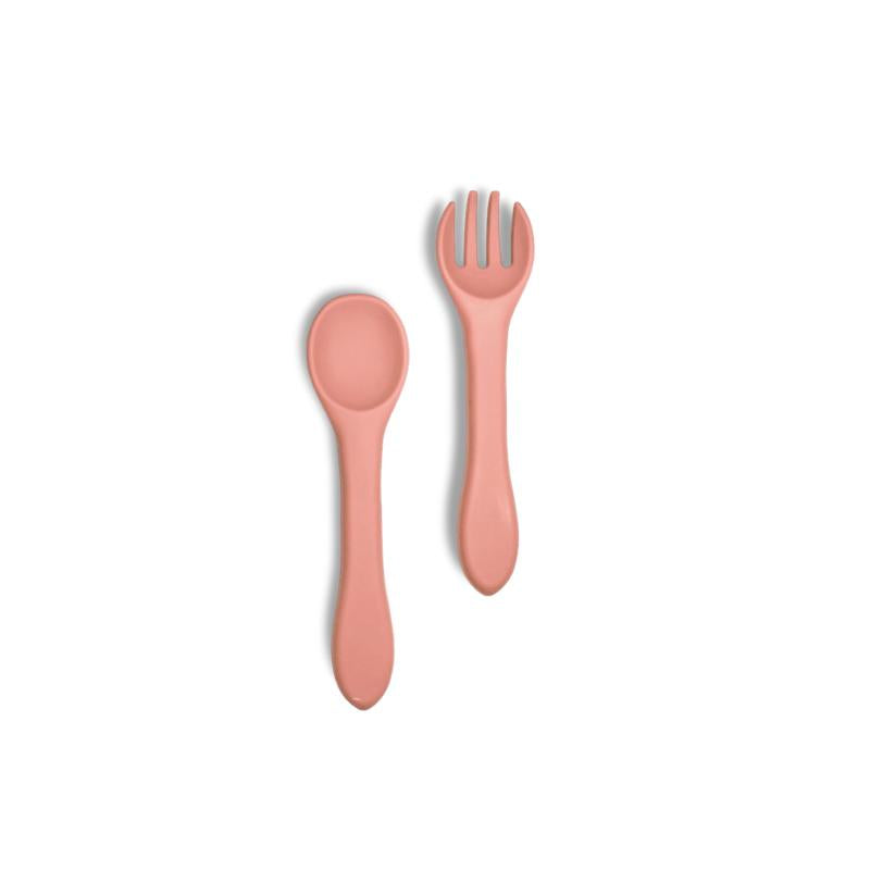 Fork + Spoon Set (Strawberry)
